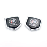 2PCS Buick Metal Car Rear Sticker Shield Trunk Emblem Badge Decal