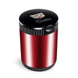 Cadillac Metal Car Ash Tray Auto Ashtray Cigarette Holder Box with LED Light
