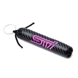 Subaru STI Carbon Fiber Car Keyring Keychain