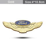 Ford Metal Wings Car Rear Sticker Auto Window Emblem Badge Decal