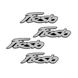 4pcs Ford Fiesta Ranger Transit Metal Car Stereo Sticker Auto Audio Emblem Decal