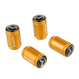 4pcs/set Mazda Logo Matte Car Air Valve Stem Caps Auto Tyre Valve Covers