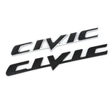 3D Metal Car Emblem Badge Sticker for Civic Logo Rear Tail Trunk Letter Stickers Decals Auto Accessories Car Styling