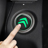 Citroen Luminous Car Engine One-click Start Stop Button Cover Sticker