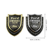 Ford Shield Carbon Fiber Car Rear Sticker Window Emblem Badge Decal