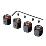 4pcs/set Mitsubishi Ralliart Anti-Theft Car Air Valve Stem Cap Auto Tyre Valve Covers