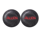 2pcs/set Toyota Allion Axio Premio Carbon Fiber Car Water Coaster Non-slip Mat