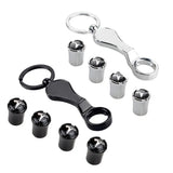 4pcs/set Tesla Logo Car Air Valve Stem Caps Auto Tyre Valve Covers