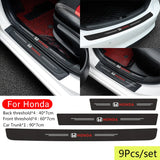 Honda Carbon Fiber Car Door Threshold Scratch Proof Sticker Decal
