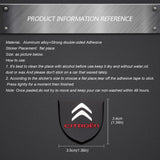 Citroen Shield Metal Trunk Emblem Decal Car Rear Sticker
