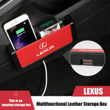 For NX200T ES250 RX350 IS300 ES350 IS250 CT200H IS NX RX GS350 Car Storage Box Seat Side Phone Holder Case Accessories