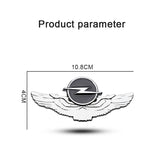 Opel Metal Wings Car Rear Sticker Auto Window Emblem Badge Decal