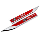 Metal Car Styling Fender Side Sticker Rear Trunk Emblem Door Badge for Mugen Civic Accord CRZ City Crosstour CRV Odyssey