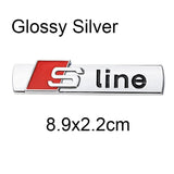 Audi Sline Logo Metal Car Sticker Emblem Badge Decal