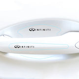 8pcs Infiniti Car Door Handle Bowl Wrist Transparent Protector Anti-collision Decal