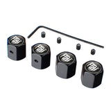 4pcs/set Fiat Anti-Theft Car Air Valve Stem Cap Auto Tyre Valve Covers