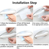 8pcs Opel Car Door Handle Bowl Wrist Transparent Protector Anti-collision Decal