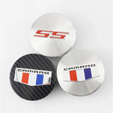 4pcs/set 68mm Chevrolet SS Camaro Corvette ABS Carbon Fiber Car Wheel Center Hub Caps Hub Covers