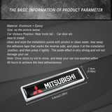 2pcs/set Mitsubishi Ralliart Logo Metal Car Side Sticker Auto Emblem Badge