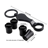 4pcs/set Peugeot Logo Car Air Valve Stem Caps Auto Tyre Valve Covers with Wrench