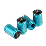 4pcs/set Mercedes Benz AMG Logo Matte Car Air Valve Stem Caps Auto Tyre Valve Covers