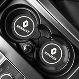 2pcs/set Renault PVC Car Water Coaster Cup Mat