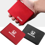 For Mugen Power Civic Accord CRV Odyssey City Jade Suede Leather Car Driver License Case Card Wallet Holder Accessories