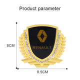 Renault Metal Diamond Car Rear Sticker Trunk Emblem Badge Decal