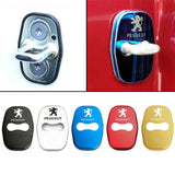4pcs/set Peugeot Stainless Steel Car Door Lock Cover Protection