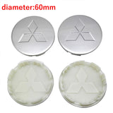 4pcs/set 54mm/58mm/60mm Mitsubishi Car Wheel Center Hub Caps Hub Covers