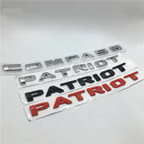 Jeep Patriot Compass Logo ABS Car Rear Sticker Decal Trunk Emblem Badge