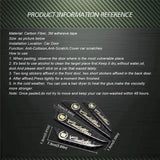 4pcs/set Cadillac Carbon Fiber Car Door Anti-Scratch Sticker Door Side Protection Bumper Strips