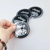 4pcs/set 56mm Jeep Car Wheel Center Hub Sticker Decal