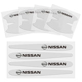8pcs Nissan Car Door Handle Bowl Wrist Transparent Protector Anti-collision Decal