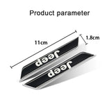 2pcs Jeep Car Fender Side Stickers Trunk Anti-scratch Decal