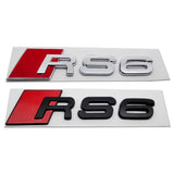Audi S3 S4 S5 S6 S8 RS3 RS4 RS5 RS6 RS7 RS8 ABS Car Rear Sticker Auto Emblem Badge Decal