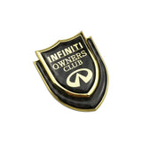 Infiniti Shield Carbon Fiber Car Rear Sticker Window Emblem Badge Decal