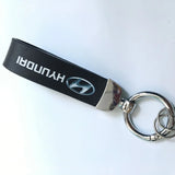 Hyundai PU Leather Car Logo Keychain