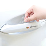 8pcs Cadillac Car Door Handle Bowl Wrist Transparent Protector Anti-collision Decal
