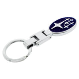 Subaru Metal Car Keychain Key Ring Holder