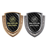 Buick Metal Carbon Fiber Shield Car Rear Sticker Auto Window Emblem Badge Decal