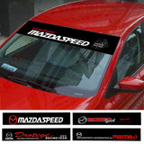 130*21cm Mazda Car Front Trunk Window Windshield Sunshade Sticker Decal
