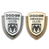 Dodge Metal Shield Car Rear Sticker Trunk Emblem Badge Decal