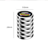 4pcs/set Cadillac Car Wheel Tire Air Covers Dust Proof Tire Valve Caps