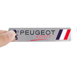Peugeot Aluminum Alloy Car Body Sticker Nameplate Rear Emblem Badge Decal