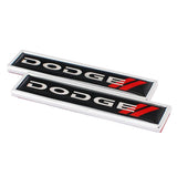 2pcs/set Dodge SRT Logo Metal Car Side Sticker Auto Emblem Badge
