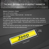 2pcs/set Jeep Logo Metal Car Side Sticker Auto Emblem Badge