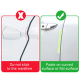4pcs Renault Luminous Car Door Bumper Strip Anti-collision Protection Sticker