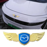 Mazda Logo Metal Wings Car Front Hood Bonnet Center Sticker Emblem