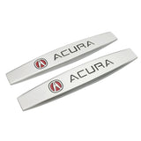 2pcs Acura Metal Car Fender Side Badge Decal Rear Emblem Sticker